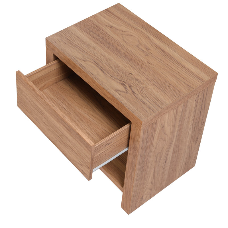 Marchella 1 Drawer Nightstand With Open Shelf