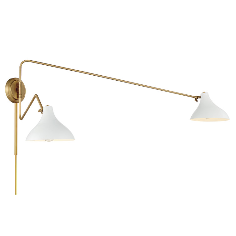 Joss & Main Elyse 2 Light Swing Arm Wall Sconce & Reviews | Wayfair