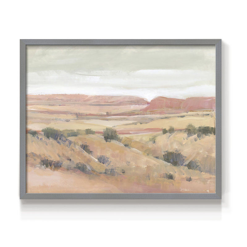 Southwest Landscape I - Reproduction encadrée - Restickable, Gris, H 11 po x l 14 po