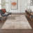 Brush Strokes Ivory / Beige Indoor Abstract Area Rug,Machine Washable,With Non-Slip Backing-531505160-532542998