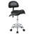 Saddle Stool with Back Support,Rolling Stools with Foot Rest,Ergonomic Adjustable Stool with Wheels,Backrest Adjustable Height & Angle for Salon Spa Tattoo Massage Office Swivel Stool Chair