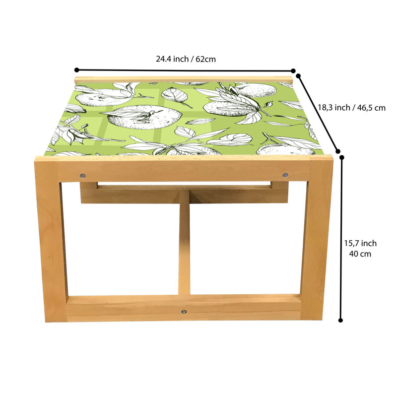 Jakeith Trestle Coffee Table, 40cm H x 46.5cm W x 62cm D