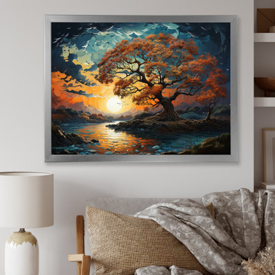 «Sunrise Charm», reproduction d'art sur toile encadrée