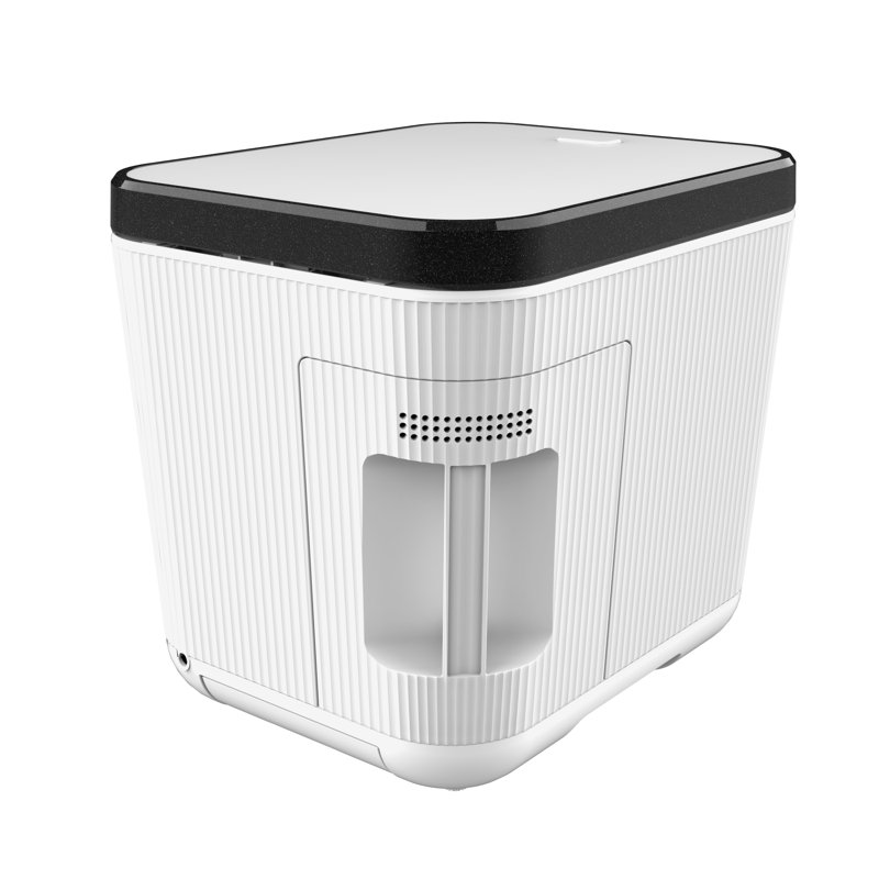 Food Waste Bin- 3 Liters Garbage Bin Countertop, Automatic Food Cycler Compost Bin (White)