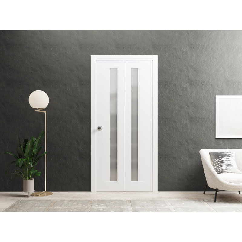 Portes pliantes en bois givré Planum, 84 po x 96 po