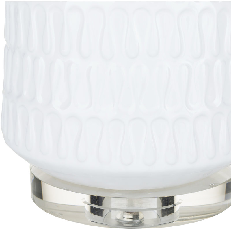 Lampe de table 35 po Fincastle, Blanc