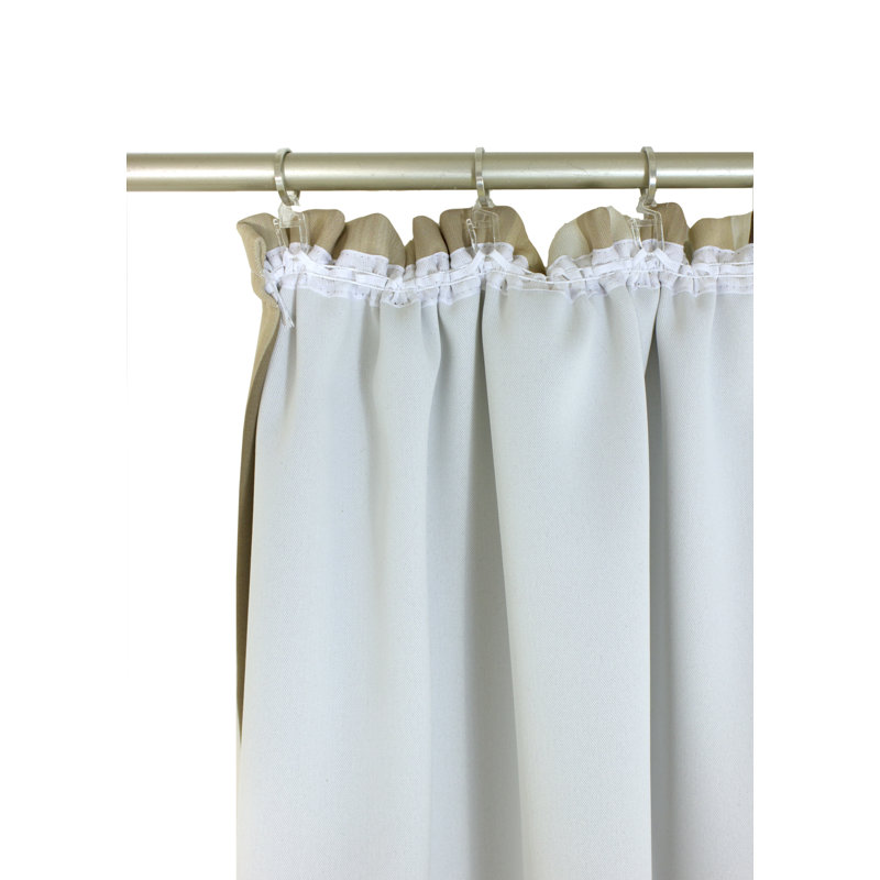 Brecken Pencil Pleat Blackout Curtains, 145cm Width x 150cm Drop, Brown, With pleater tape