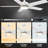 52'' Ceiling Fan with LED Lights-91022860