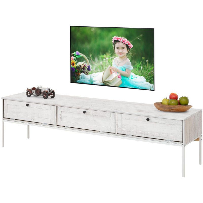 Hultgren TV Stand for TVs up to 78", Cream, 175 cm