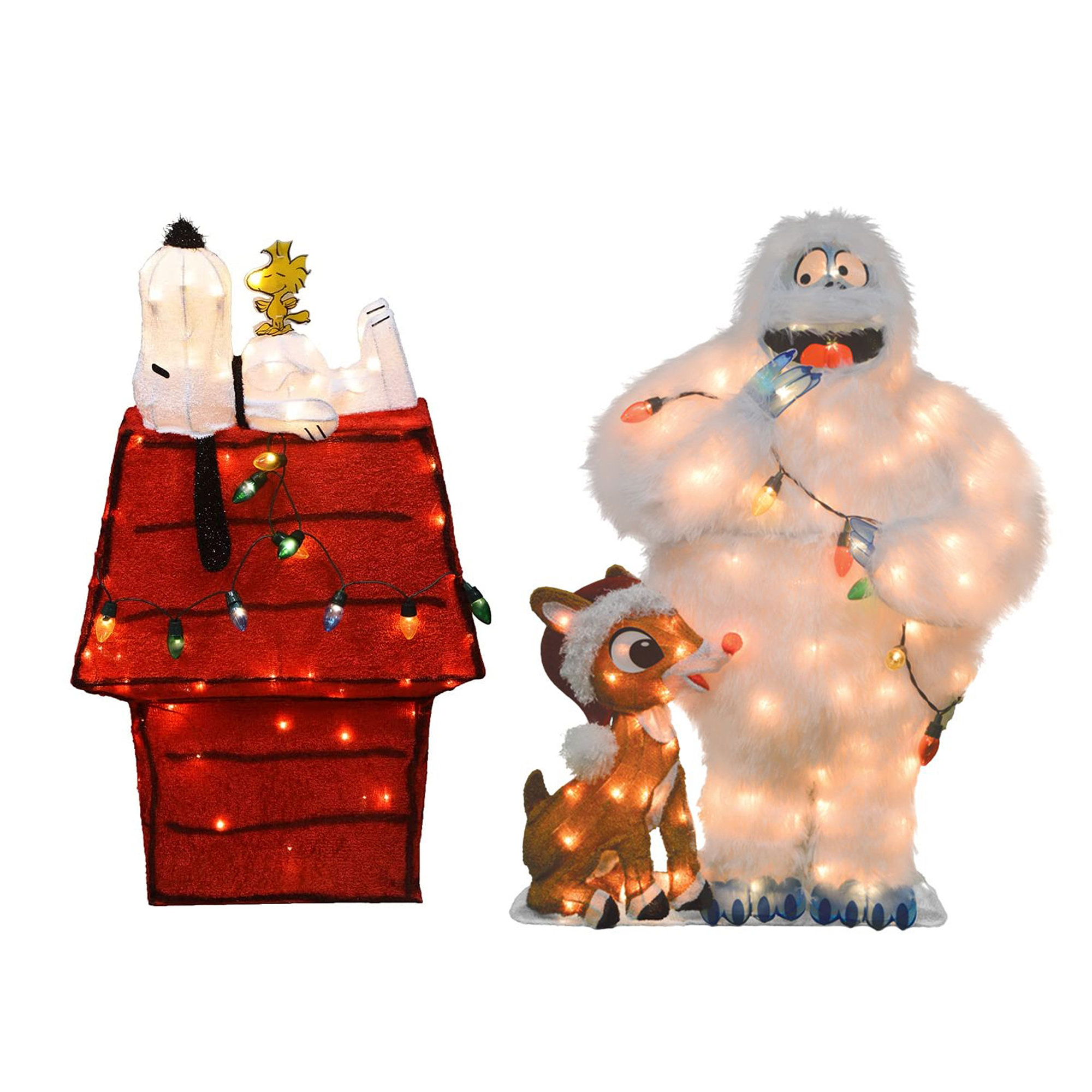 The Holiday Aisle® 2 Piece Rudolph & Bumble Yard Decorative Accent ...