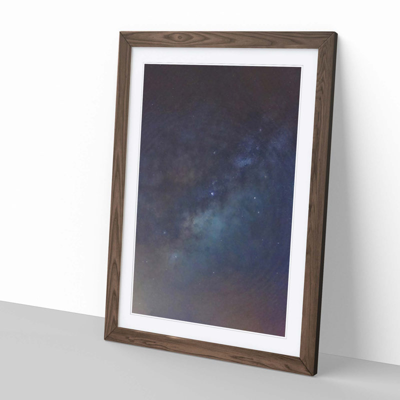 Universe in Abstract Vol.20 - Picture Frame Graphic Art Print, 65cm H x 48cm W x 2cm D, Walnut Framed