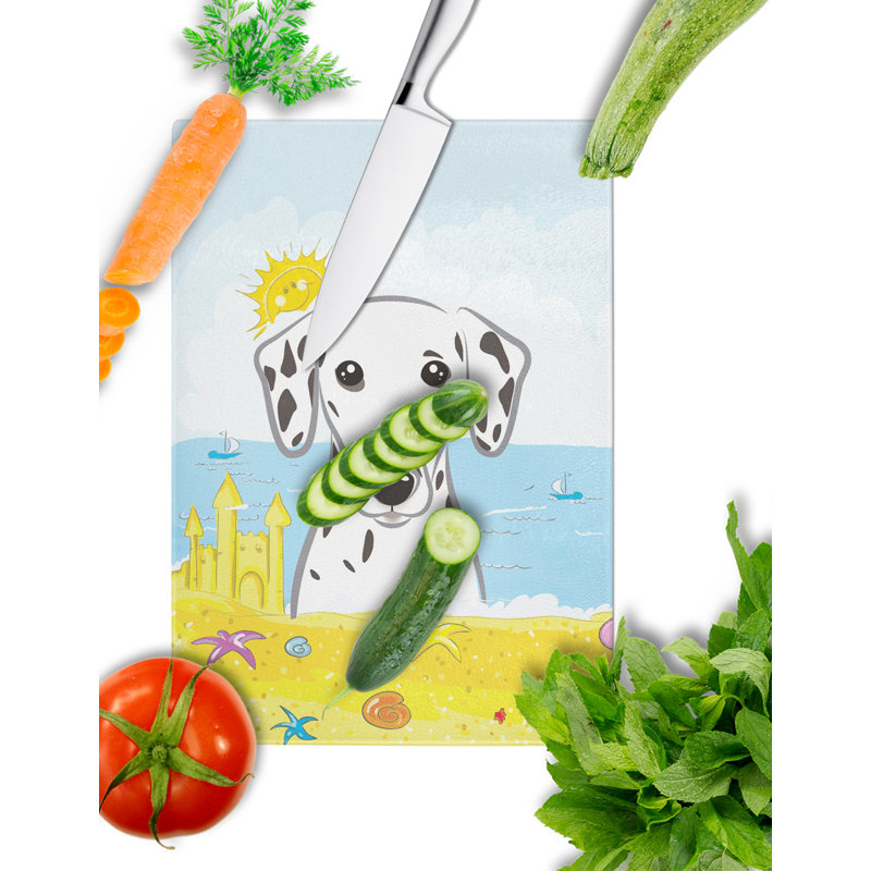 Planche à découper en verre trempé d’été caroline, Dalmatien