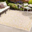Tapis d'intérieur / extérieur crème / jaune Debbe-1213918140
