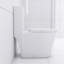 Toilette allongée avec chasse d'eau à haute performance et fermeture en douceur à double jupe blanche