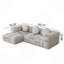 Canapé modulaire, ensemble de canapés modulaires rembourrés modernes, ensemble de canapés modulaires en L de 103 po entièrement compressés avec 3 coussins, canapé combiné gratuit pour le salon et la chambre à coucher-970352139