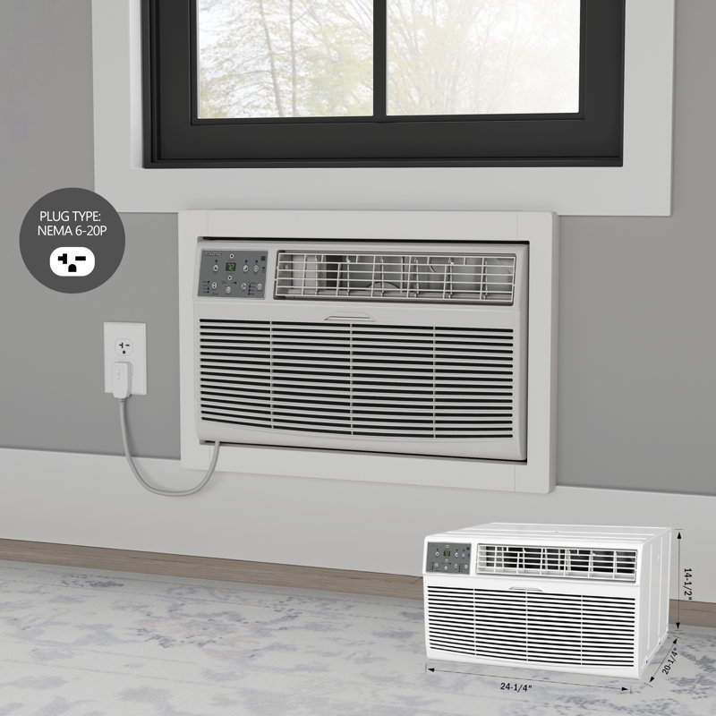 Durastar 12,000 BTU 208 / 230V Through the Wall Air Conditioner with 10600 BTU Supplemental Heating and Remote Control