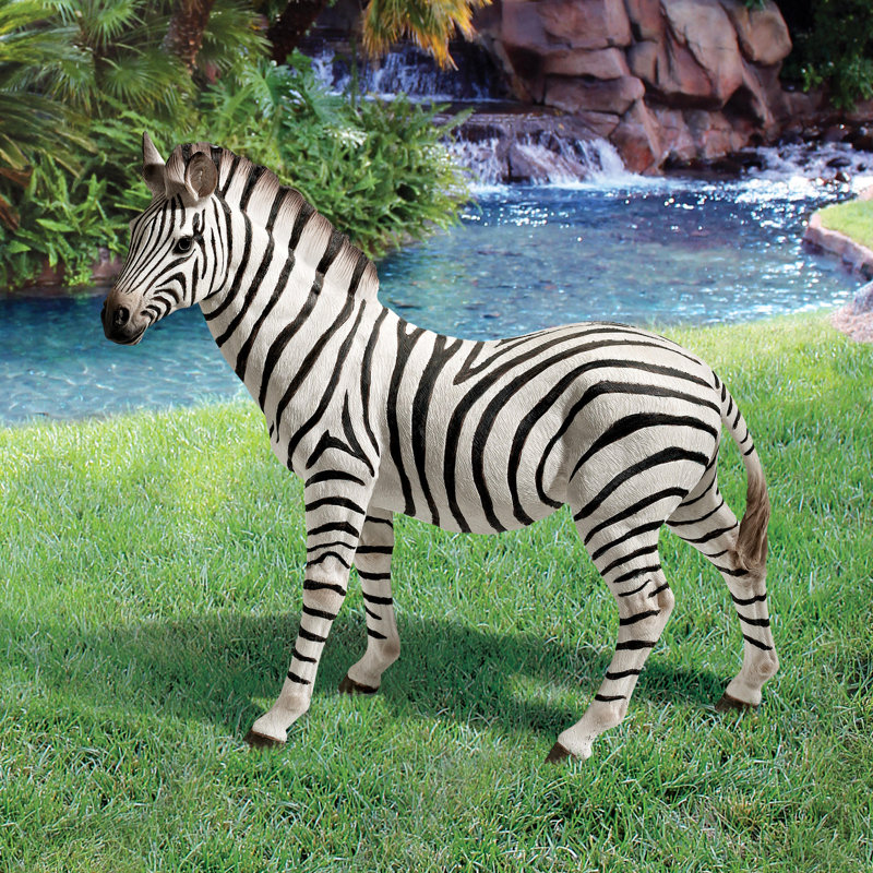 Zora, the Zebra Garden Statue