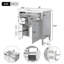 Meuble-lavabo de 30 po avec lavabo supérieur, meuble-lavabo moderne avec 2 tiroirs et tiroir escamotable, meuble-lavabo simple-117193995-117193994