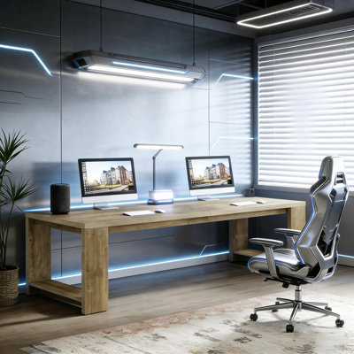 Roomy Office Desk,Computer Desk,Conference Table,Dual Workstation