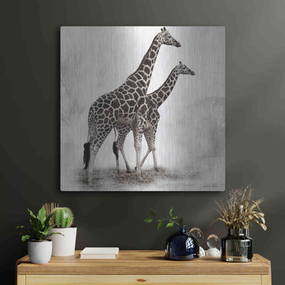 Art de luxe en métal «Giraffe III» par Debra Van Swearing «Giraffe III» par Debra Van Swearingen