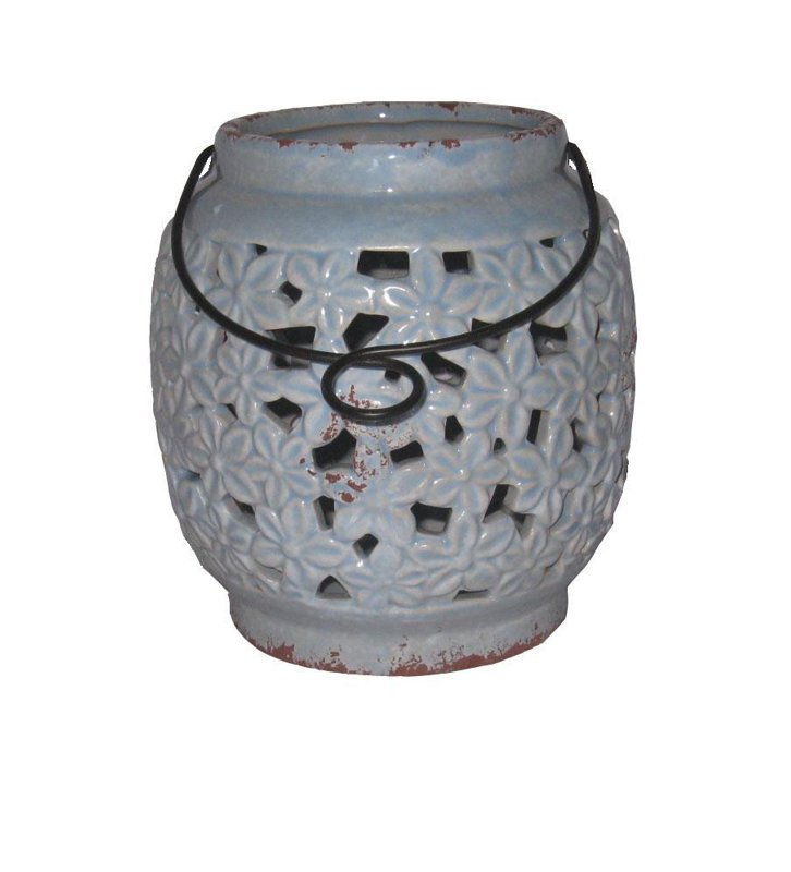 6.89'' H Concrete / Cement Tabletop Lantern
