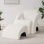 Upholstered Armchair With Ottoman-203765710