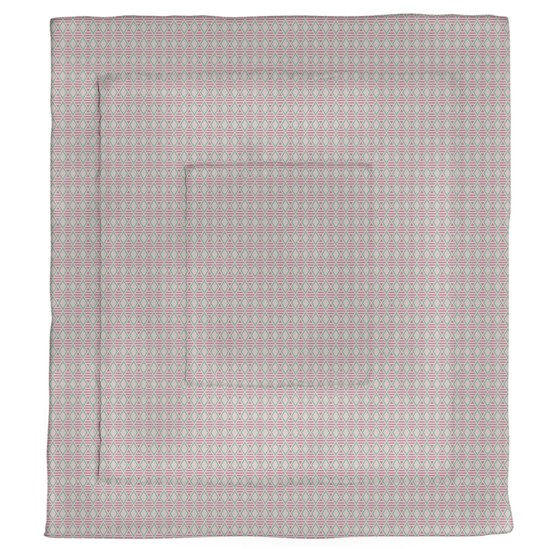 Édredon réversible simple Katelyn Elizabeth, Édredon très grand, Rose / sarcelle