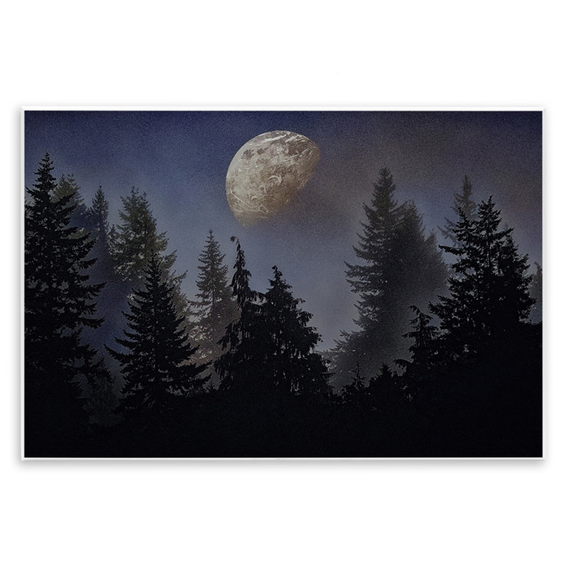 «Love And The Moon», plaque murale par Sophie 6, H 10 po x l 15 po