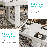 6 - Person Dining Table Sets With Extendable Table & 6 Upholstered Fabric Chairs-598563731-598563741