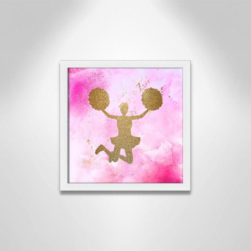 Cheer Sports, 13" H x 13" W x 1.19" D, White Box Framed