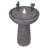 Handcrafted Outdoor Birdbath Fountain with Lights