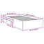Bed Frame Sonoma Oak Engineered Wood
