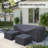 Huang Wicker Rattan Outdoor Patio Conversation Set Cover