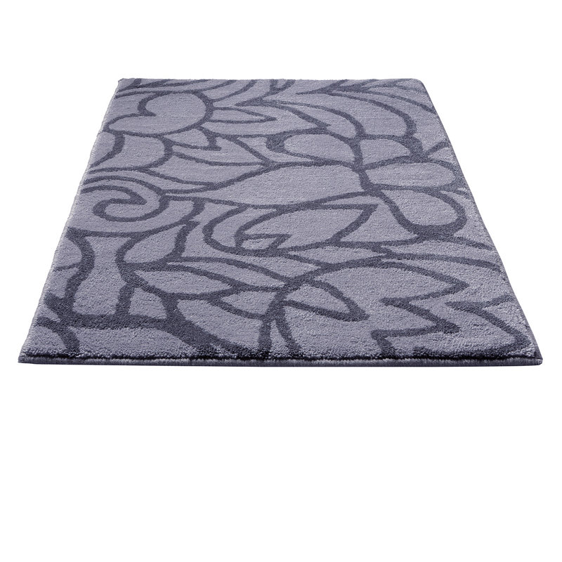 Flower Shower Bath Mat, 60cm W x 100cm D, Grey