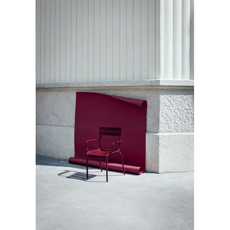 Luxembourg Outdoor Dining Armchair, Black Cherry