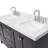 Cambridge Double Bathroom Vanity with Carrara Marble Top-88398647-88398646