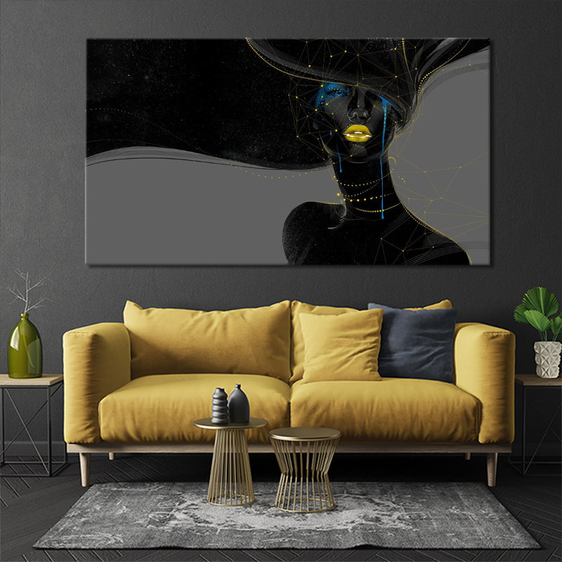 Dark Girl - Wrapped Canvas Art Prints, 61cm H x 110cm W