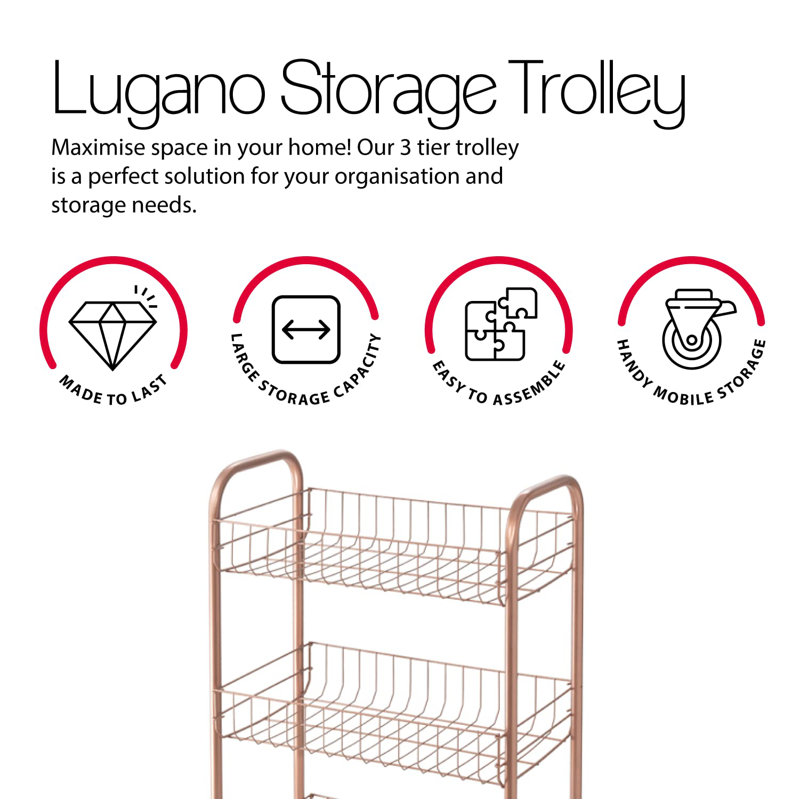63cm H x 41cm W Utility Cart