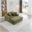 Méridienne de 52,4 po de style méridienne en osier surdimensionné et confortable 3-en-1 pour la lecture, le salon et la chambre à coucher, canapé en velours côtelé, vert-1760877105
