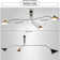 Ibraheim 3 - Light Dimmable Sputnik Modern Linear Chandelier