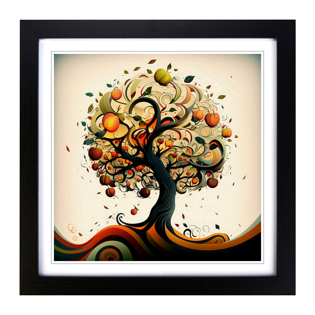 Apple Tree Abstract Art - Framed Print