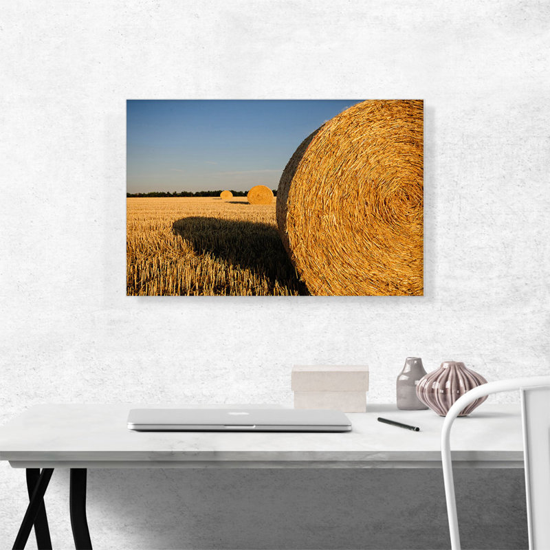 " Straw Bales Home Decor ", 18" H x 26" W x 0.75" D