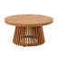 Ensemble de 3 tables d'extérieur en bois massif et chaises de salle à manger-2111686883