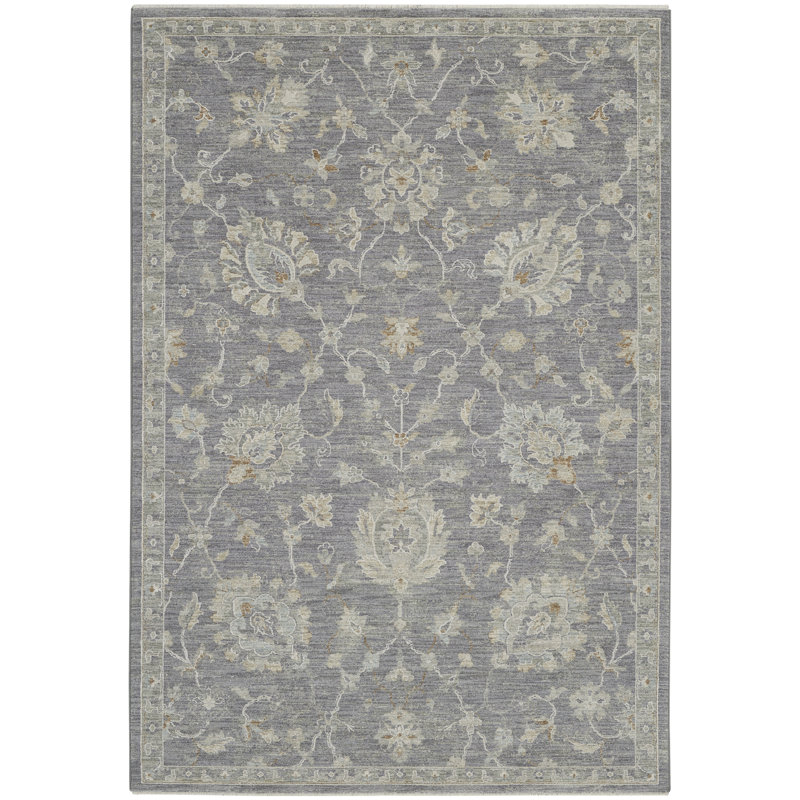 Tapis traditionnel noir Ryann, Rectangle 5 pi 3 po x 7 pi 8 po