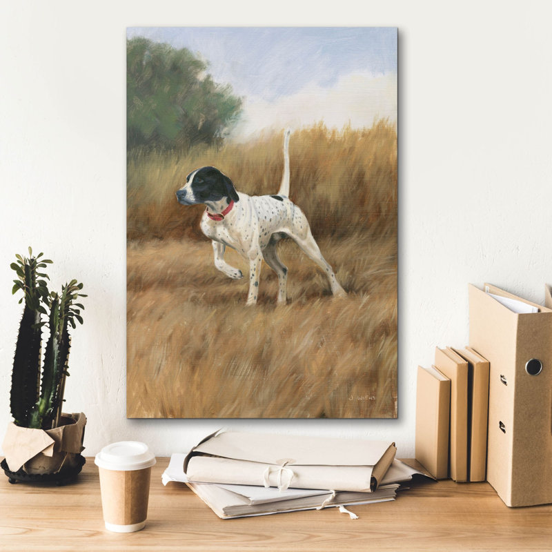 «Hunting Dog 2» par James Wiens, art mural sur toile, H 26 po x l 18 po