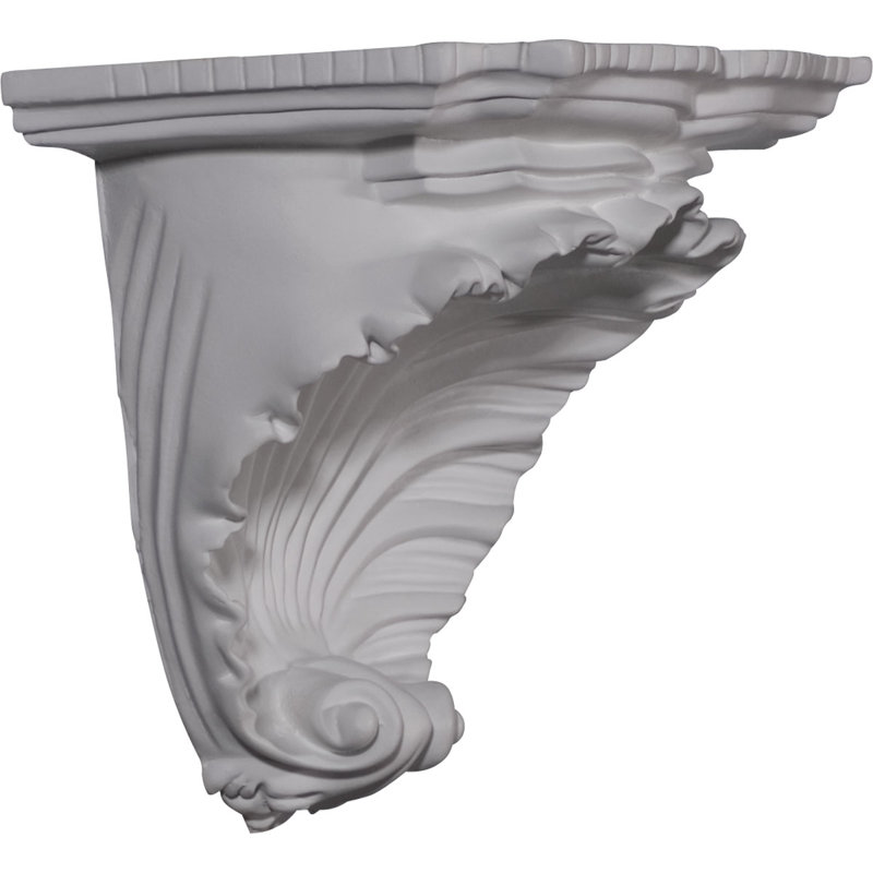 Shell 7.38'' H x 10.38'' W x 6'' D Marbleizing Bracket / Corbel