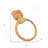 Cleaburn Natural Solid Teak Wood Wall Mount Towel Ring