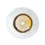 Bol décoratif en verre Zarinah en brun / cuivre / blanc