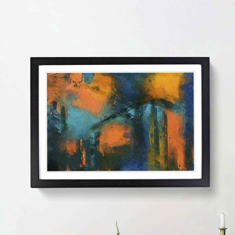 Abstract Vol.59 by S.Johnson - Single Picture Frame Print, Black Framed, 33cm H x 45cm W x 2cm D