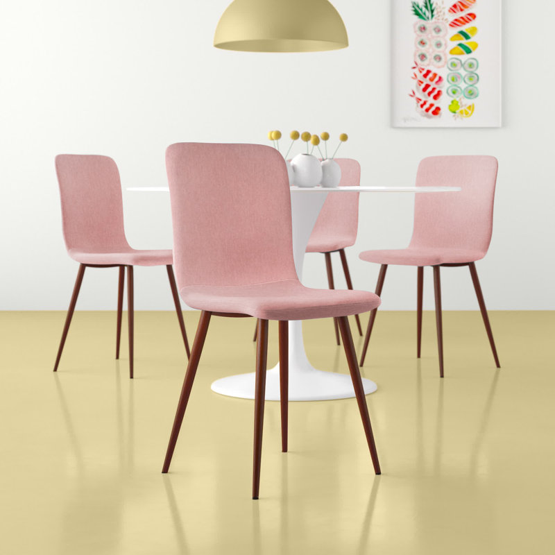 Presidio 44.5cm H Polyester Blend Upholstered Side Chair, Pink